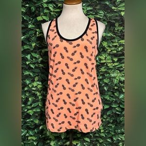 Crushing Hearts Tank Top Melon Pineapple Jr XL